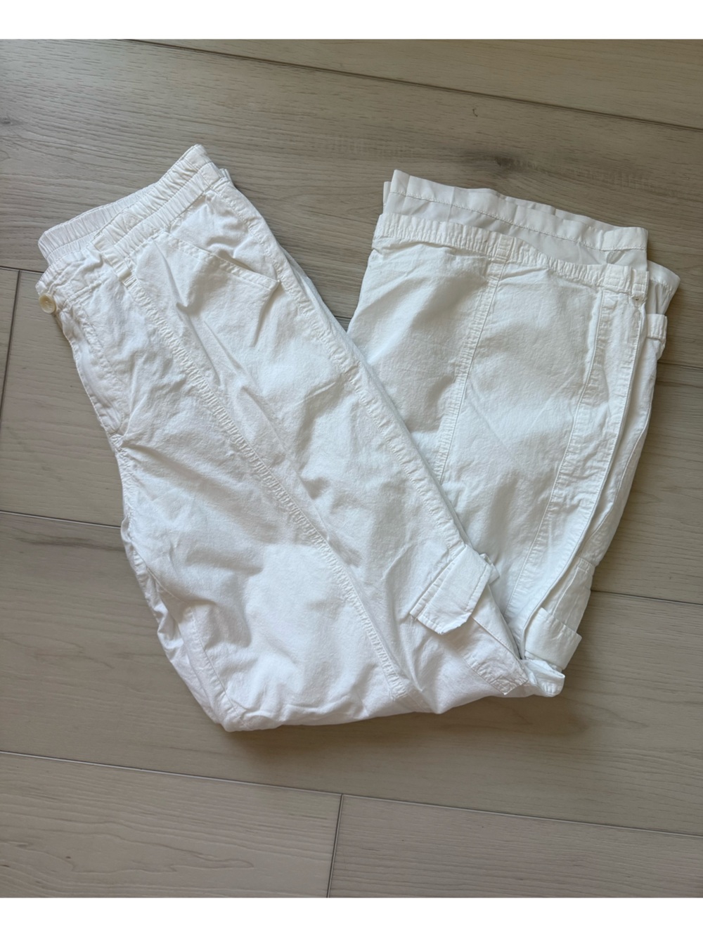 Princess Polly white cargo pants